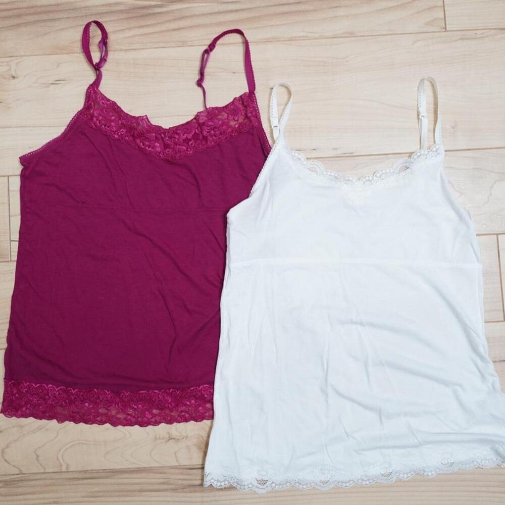 ELLE Lace Cami Tank Bundle Small Y2K